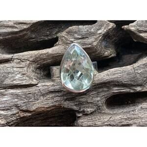 Sterling Silver and Prasiolite Ring